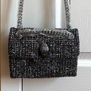 Kurt Geiger tweed mini Kensington crossbody bag